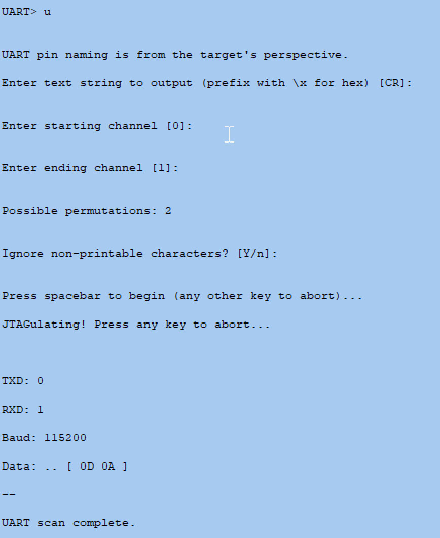 UART Scan Terminal